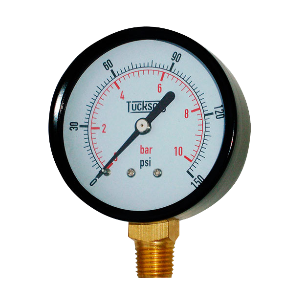 MANÓMETRO SIN RELLENO ESTÁNDAR TUCKSON DIAL 4" (0-200PSI / 14BAR) TUCKSON